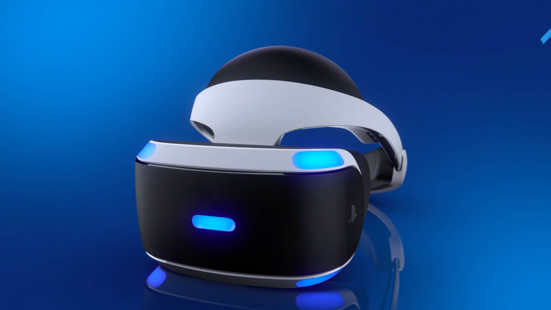 Lentes de PlayStation VR encendidos