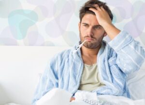 Hombre con Fiebre