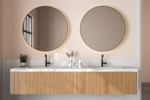 espejos de baño con luz asimétricos