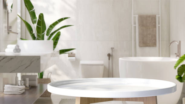 baño de una sola pieza en color blanco